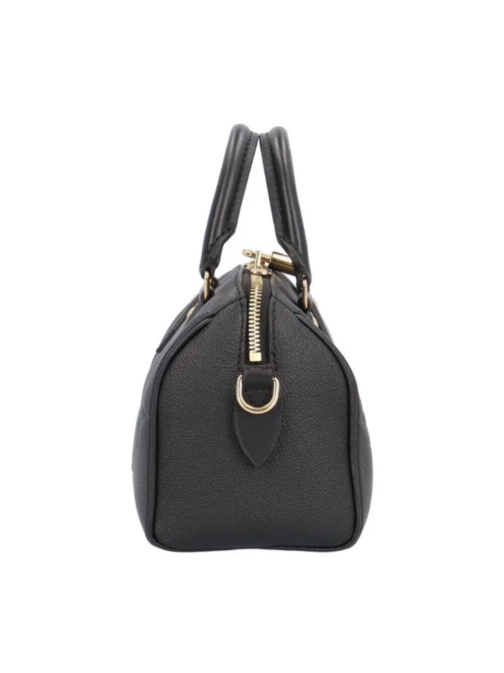 Louis Vuitton Speedy Bandouliere 20 Monogram Empreinte Shoulder Bag Black